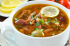 Sopa de carnes ahumados “Solyanka”